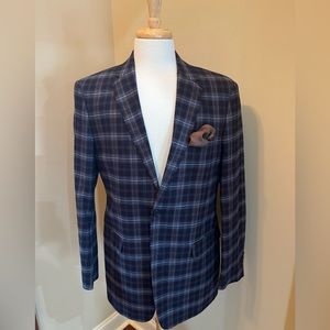 Men’s 40L plaid Sports Coat